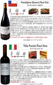 [Amazon限定ブランド] ピノ好き集合 フランス・チリ・イタリア飲み比べ！ピノノワール6本セット ピノ・ノワール 赤 赤ワイン ワインセット wine ギフトプレゼント 750ML