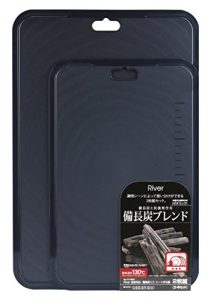 【BLKP】 パール金属 日本製 まな板 食洗機対応 備長炭入り シート まな板 2枚組 大 中セット 限定 ブラック 黒 BLKP 黒 CC-8503